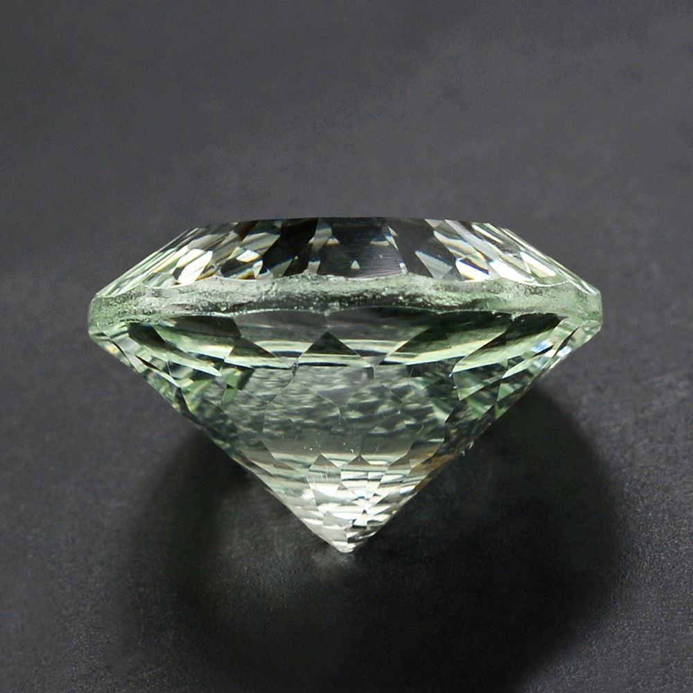 GREEN AMETHYST NIRVANA CUT ROUND 14MM 8.57 Cts.