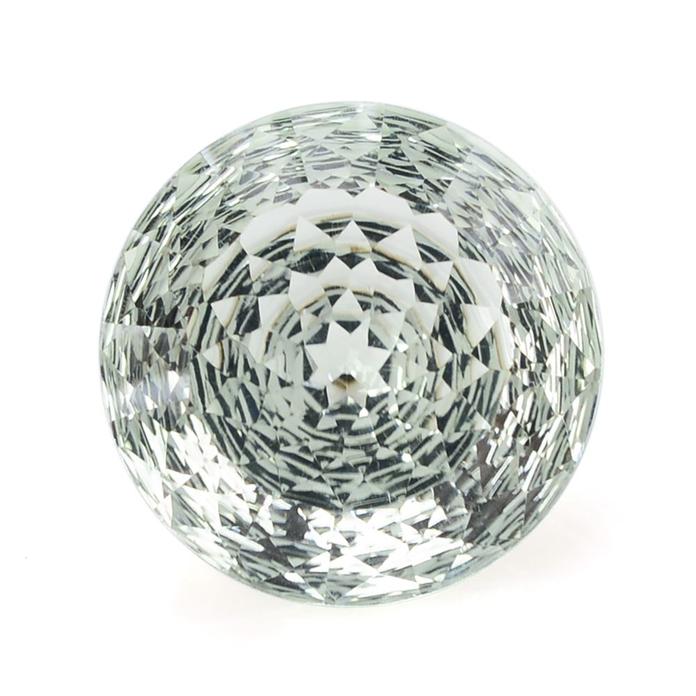 GREEN AMETHYST NIRVANA CUT ROUND 14MM 8.57 Cts.