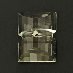 GREEN AMETHYST BAGUETTES CAB WITH CARVED BELT 16X12MM 8.15 Cts.
