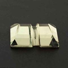 GREEN AMETHYST BAGUETTES CAB WITH CARVED BELT 16X12MM 8.15 Cts.