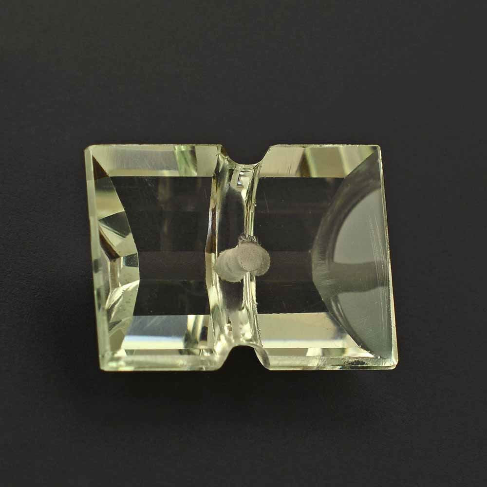 GREEN AMETHYST BAGUETTES CAB WITH CARVED BELT 16X12MM 8.15 Cts.