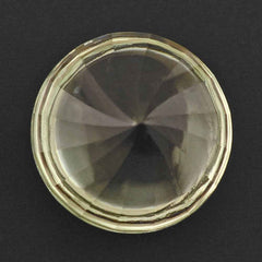 GREEN AMETHYST BUFFTOP ROUND WITH TWISTED CONCAVE 15MM 10.12 Cts.