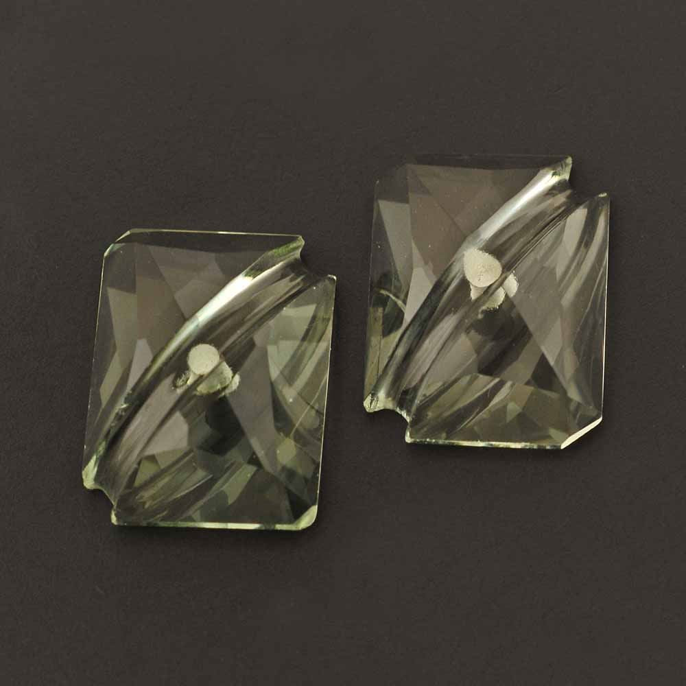 GREEN AMETHYST OCTAGON CABS WITH CARVED BELT 16X12MM 7.48 Cts.