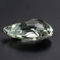 GREEN AMETHYST BOTH SIDE TABLE CUT MANGO SHAPE WITH (FULL DRILL) 20X13.50MM 11.15 Cts.