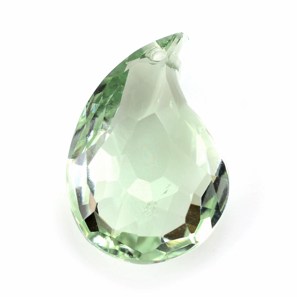 GREEN AMETHYST BOTH SIDE TABLE CUT MANGO SHAPE WITH (FULL DRILL) 20X13.50MM 11.15 Cts.