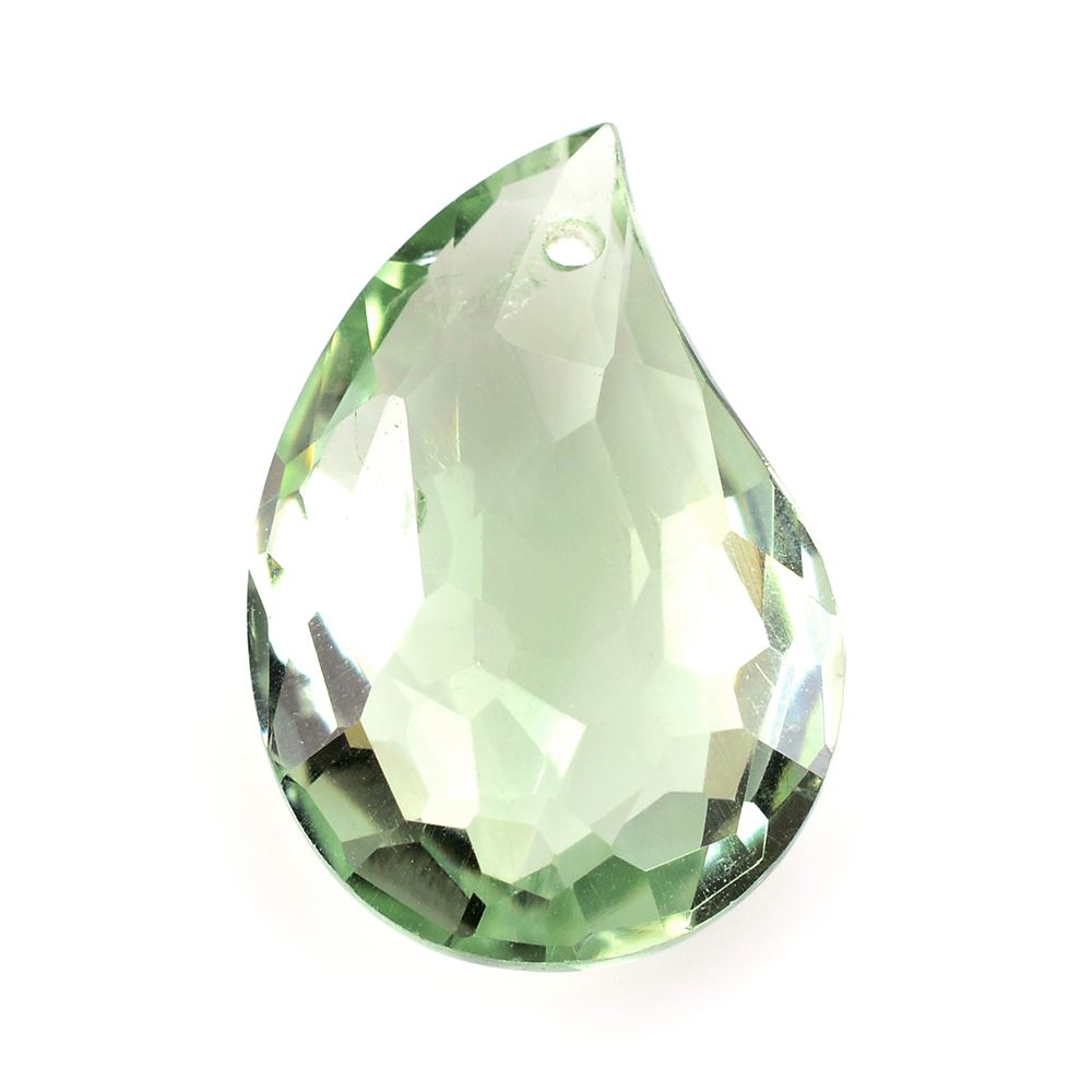 GREEN AMETHYST BOTH SIDE TABLE CUT MANGO SHAPE WITH (FULL DRILL) 20X14MM 11.75 Cts.