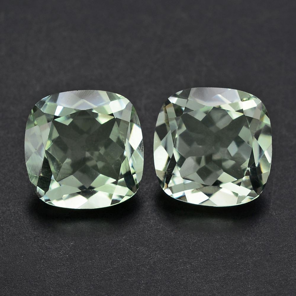 GREEN AMETHYST CUT CUSHION (C1) 9MM 2.83 Cts.