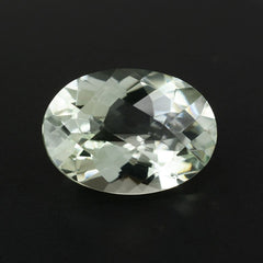 GREEN AMETHYST CHECKER CUT OVAL (C1) 14X10MM 5.28 Cts.