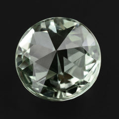 GREEN AMETHYST HIGH DOME ROSE CUT ROUND 12MM 6.62 Cts.