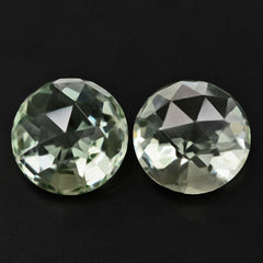 GREEN AMETHYST HIGH DOME ROSE CUT ROUND 12MM 6.62 Cts.