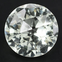 GREEN AMETHYST HIGH DOME ROSE CUT ROUND 15MM 12.47 Cts.