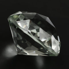GREEN AMETHYST HIGH DOME ROSE CUT ROUND 15MM 12.47 Cts.