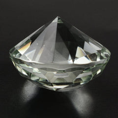 GREEN AMETHYST HIGH DOME ROSE CUT ROUND 15MM 12.47 Cts.