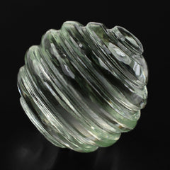 GREEN AMETHYST CONCAVE BALL 12MM 12.18 Cts.