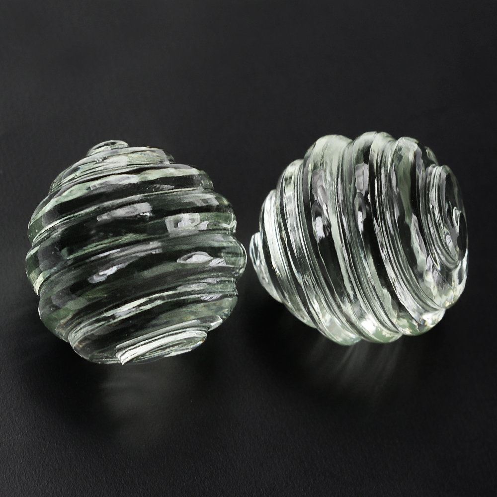GREEN AMETHYST CONCAVE BALL 12MM 12.18 Cts.