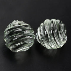 GREEN AMETHYST CONCAVE BALL 12MM 12.18 Cts.