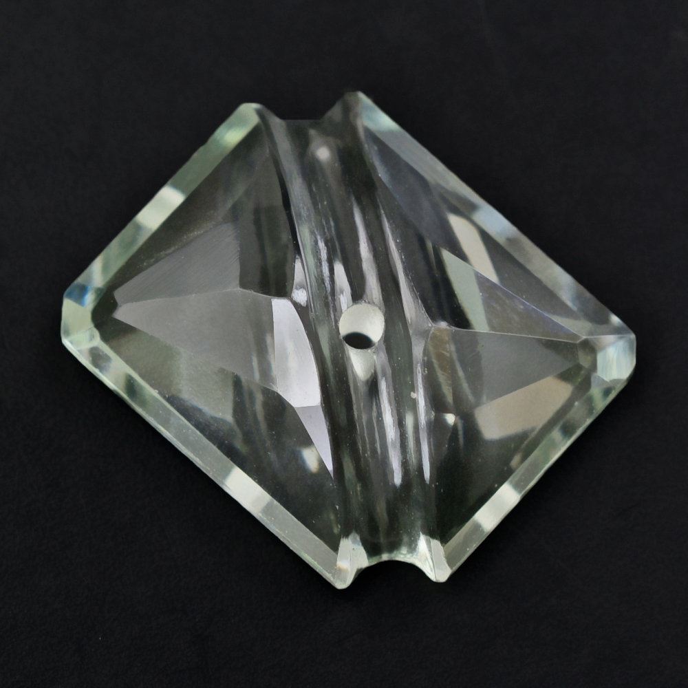 GREEN AMETHYST OCTAGON CABS WITH CARVED BELT (FRONT/BACK) 12X10MM 4.05 Cts.