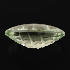 GREEN AMETHYST BUFFTOP KNIFE CONCAVE MARQUISE 20x12MM 9.32 Cts.