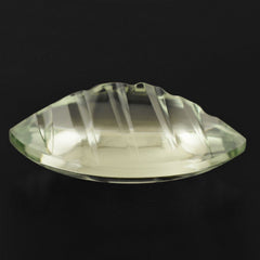 GREEN AMETHYST BUFFTOP KNIFE CONCAVE MARQUISE 20x12MM 9.32 Cts.