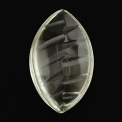 GREEN AMETHYST BUFFTOP KNIFE CONCAVE MARQUISE 20x12MM 9.32 Cts.