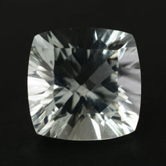 GREEN AMETHYST CONCAVE CUT CUSHION 10MM 4.2 Cts.