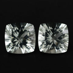GREEN AMETHYST CONCAVE CUT CUSHION 10MM 4.2 Cts.
