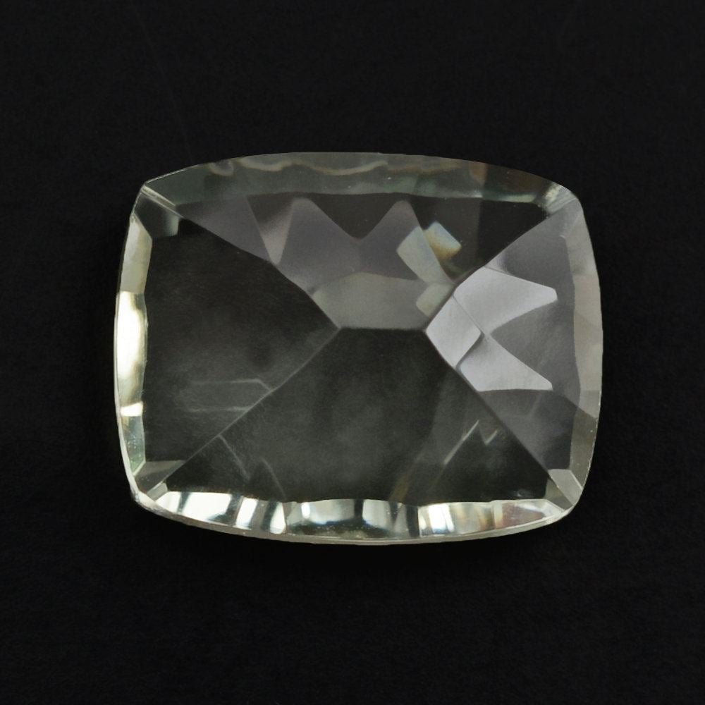 GREEN AMETHYST CONCAVE CUT CUSHION 10X8MM 2.85 Cts.