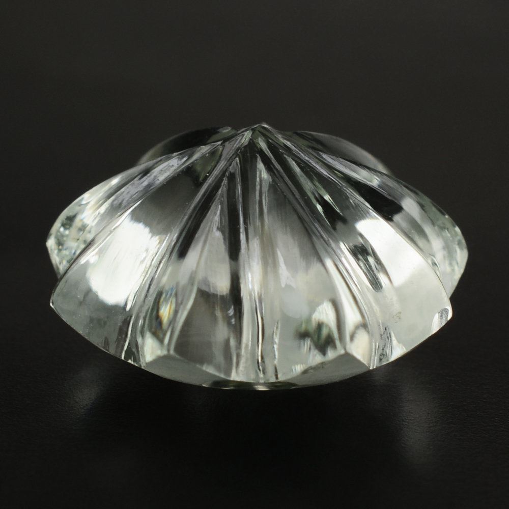 GREEN AMETHYST UMBRELLA ROUND 12MM 5.23 Cts.
