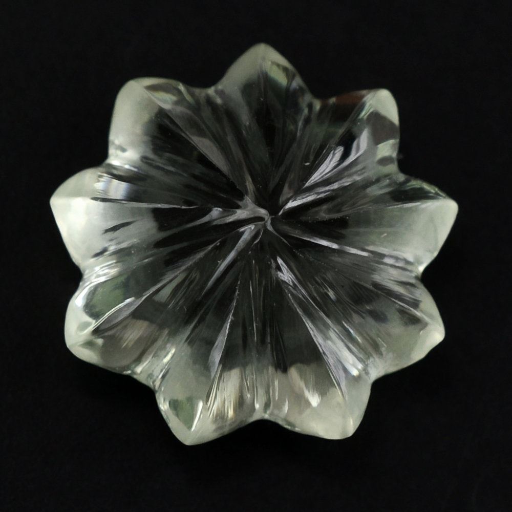 GREEN AMETHYST UMBRELLA ROUND 12MM 5.23 Cts.