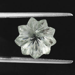 GREEN AMETHYST UMBRELLA ROUND 12MM 5.23 Cts.