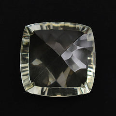 GREEN AMETHYST CONCAVE CUT CUSHION 9MM 2.85 Cts.