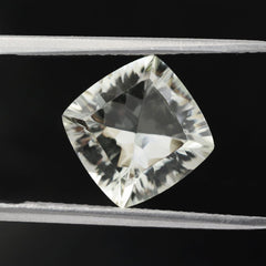 GREEN AMETHYST CONCAVE CUT CUSHION 9MM 2.85 Cts.