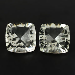 GREEN AMETHYST CONCAVE CUT CUSHION 9MM 2.85 Cts.