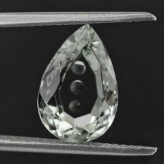 GREEN AMETHYST SUPPER BUBBLE PEAR 12X8MM 3.20 Cts.