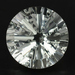 GREEN AMETHYST CONCAVE SPLENDOR CUT ROUND 16MM 13.97 Cts.