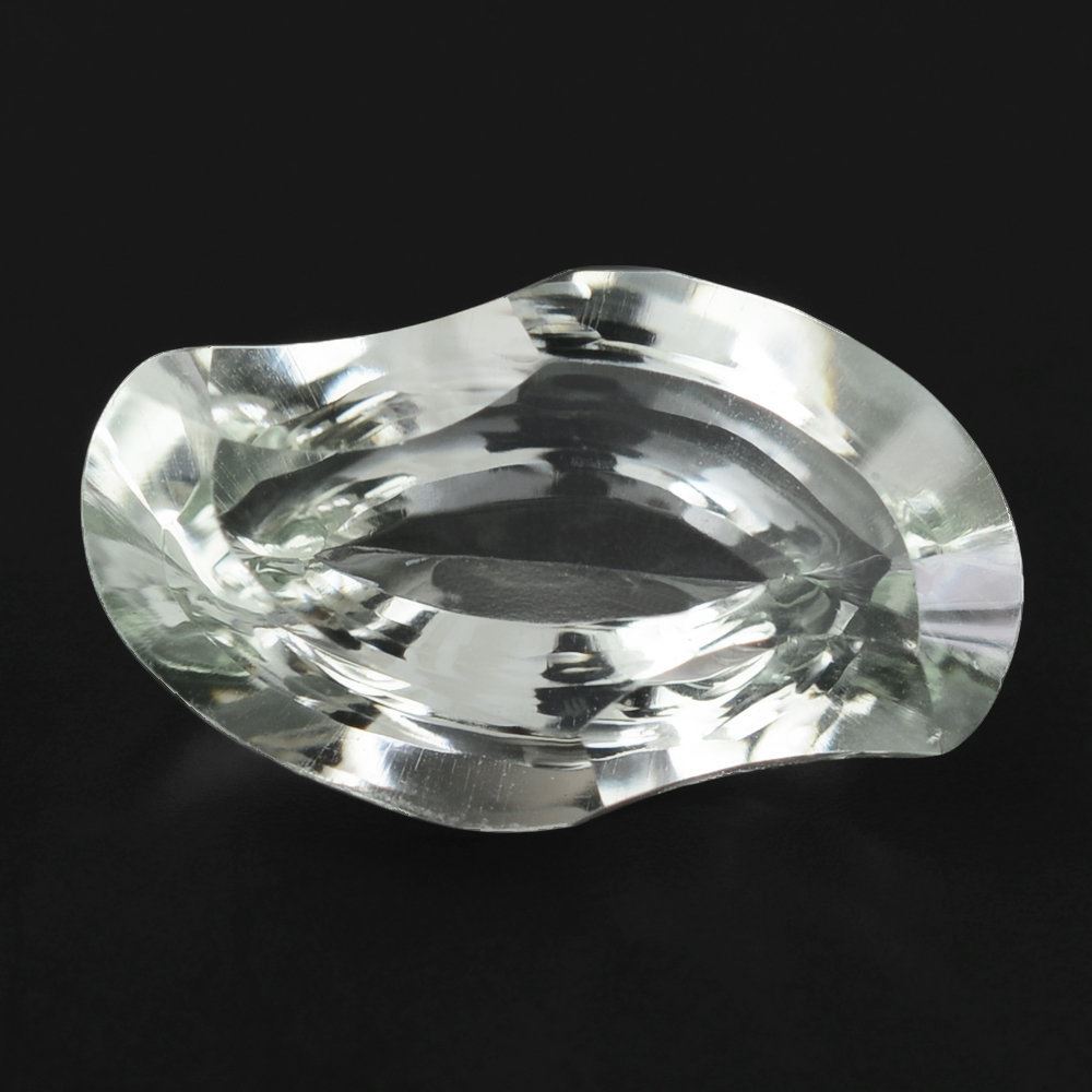 GREEN AMETHYST SWIRL CUT LEAF 16X10MM 5.76 Cts.