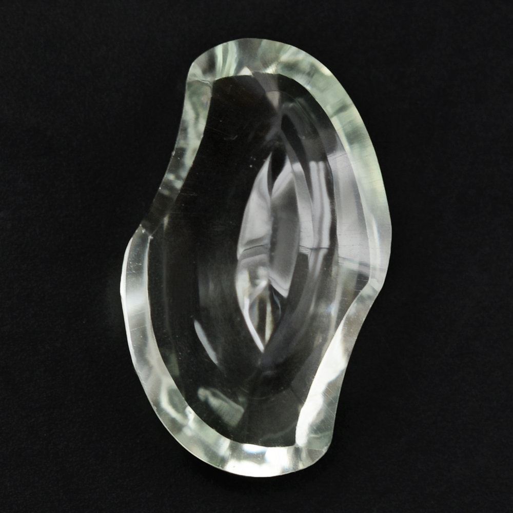 GREEN AMETHYST SWIRL CUT LEAF 16X10MM 5.76 Cts.