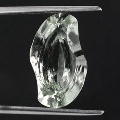 GREEN AMETHYST SWIRL CUT LEAF 16X10MM 5.76 Cts.