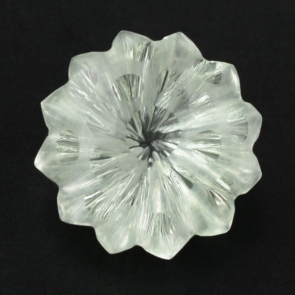 GREEN AMETHYST UMBRELLA ROUND 14MM 8.84 Cts.