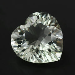 GREEN AMETHYST CONCAVE CUT HEARTS 12MM 5.60 Cts.