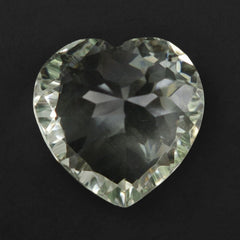 GREEN AMETHYST CONCAVE CUT HEARTS 12MM 5.60 Cts.