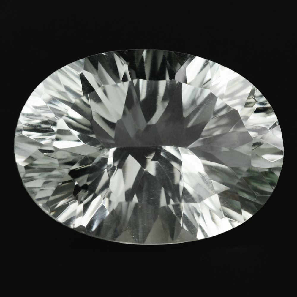 GREEN AMETHYST CONCAVE CUT OVAL 18X13MM 11.10 Cts.