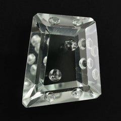 GREEN AMETHYST CHEESE CUT 19X16.50 - 15.50X13MM 16.28 Cts.