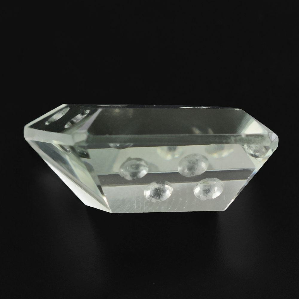 GREEN AMETHYST CHEESE CUT 19X16.50 - 15.50X13MM 16.28 Cts.