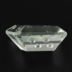 GREEN AMETHYST CHEESE CUT 19X16.50 - 15.50X13MM 16.28 Cts.