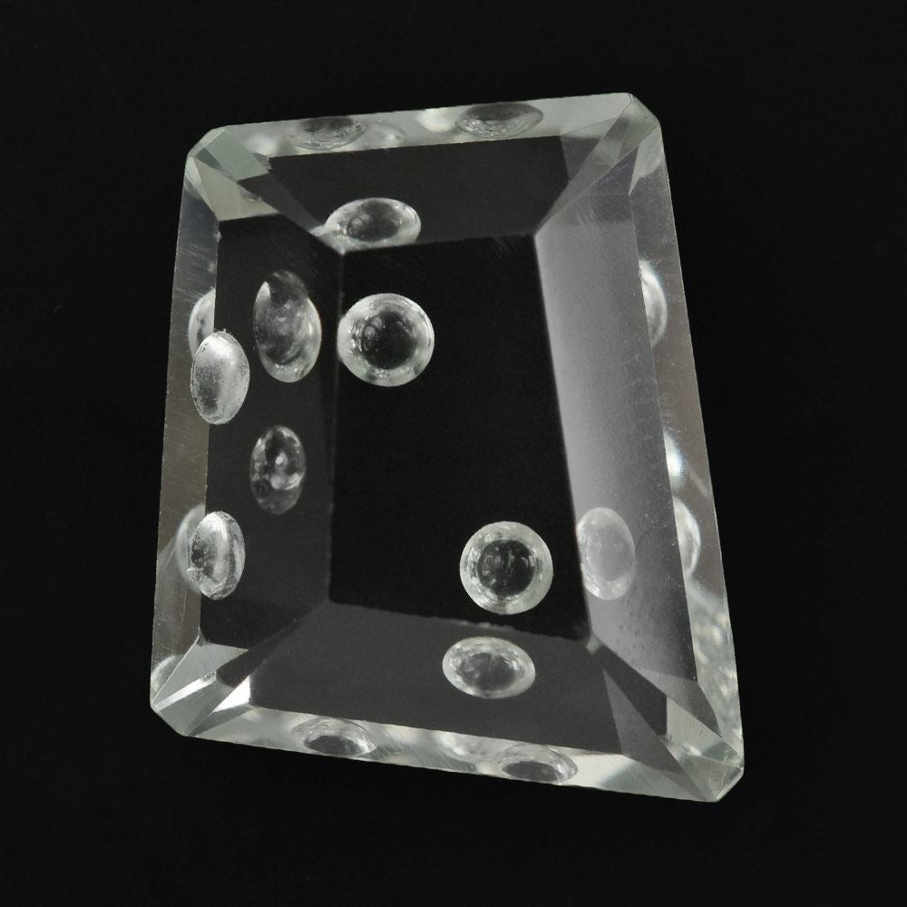 GREEN AMETHYST CHEESE CUT 19X16.50 - 15.50X13MM 16.28 Cts.