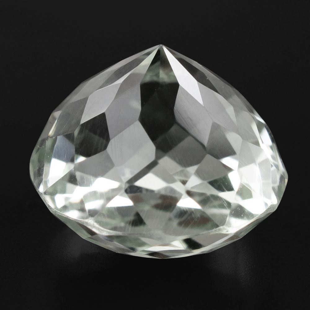 GREEN AMETHYST PORTUGUESE CUT ROUND 12MM 7.32 Cts.