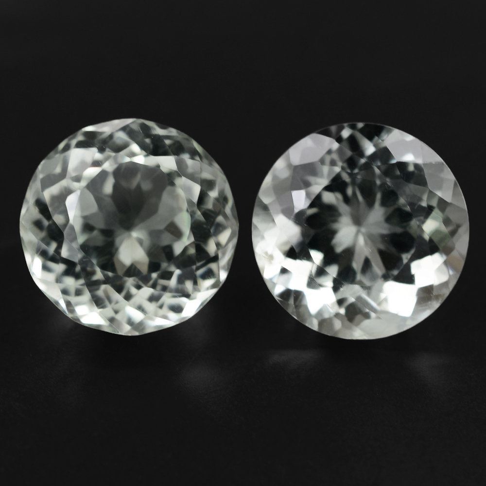 GREEN AMETHYST PORTUGUESE CUT ROUND 12MM 7.32 Cts.