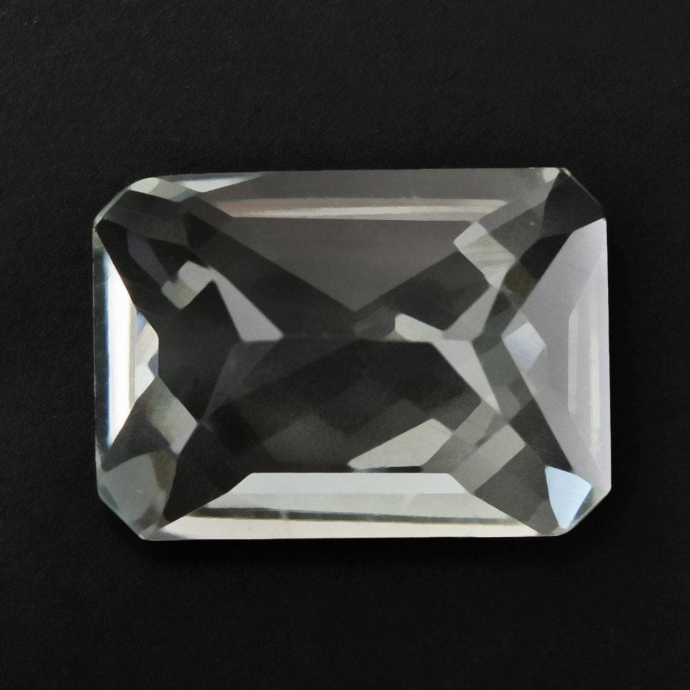 GREEN AMETHYST OCTAGON RADIANT CUT WITH OCTAGON TABLE (DES#1) (C-1/CLEAN) 14X10MM 6.36 Cts.
