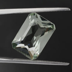 GREEN AMETHYST OCTAGON RADIANT CUT WITH OCTAGON TABLE (DES#1) (C-1/CLEAN) 14X10MM 6.36 Cts.